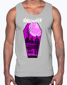 halloween 498#- art pop art- Cotton Tank