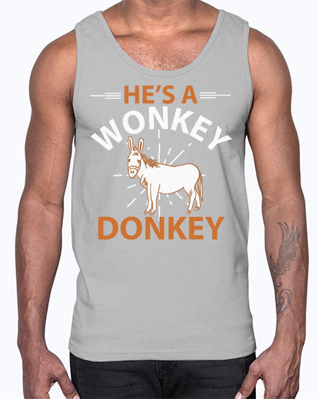 he’s a wonky donkey Style 4#- donkey- Cotton Tank