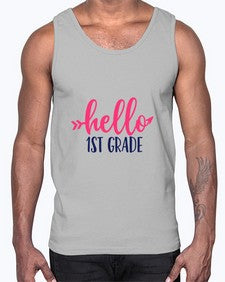 hello first grade 270#- first grade- Cotton Tank