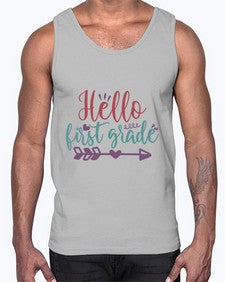 hello first grade 271#- first grade- Cotton Tank
