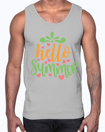 hello summer 98#- summer- Cotton Tank