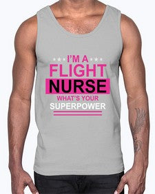 i am flight nurse what s 855#- nurse- Cotton Tank