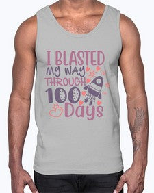 i blassted my way through one hundred days 356#- one hundred days- Cotton Tank