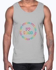 i love school 369#- general school- Cotton Tank