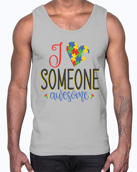 i someone awesome Style 25#- autism- Cotton Tank