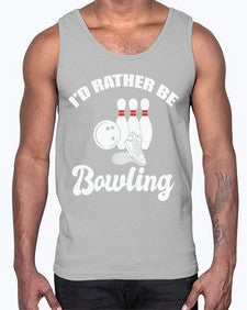 id rather be bowling 649#- bowling- Cotton Tank
