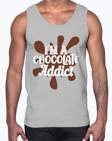 im a chocolate addict 272#- chocolate- Cotton Tank