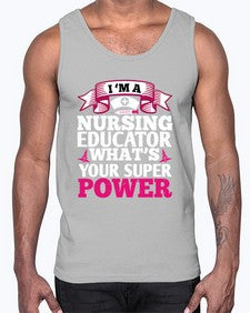 im a nursing educator Style 226#- nurse- Cotton Tank