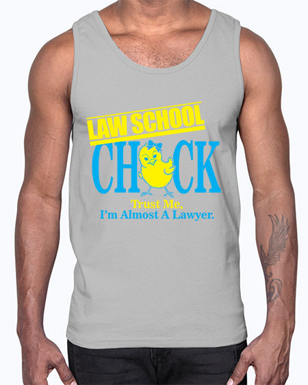 law school chick copy 1037#- lawyer- Cotton Tank