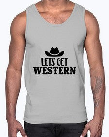 lets get western 723#- western- Cotton Tank