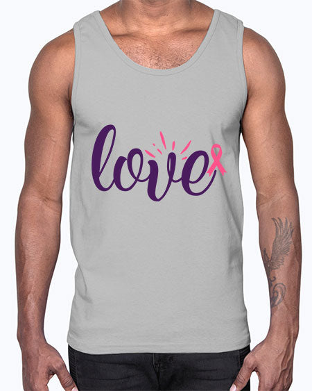 love Style 7#- breast cancer- Cotton Tank