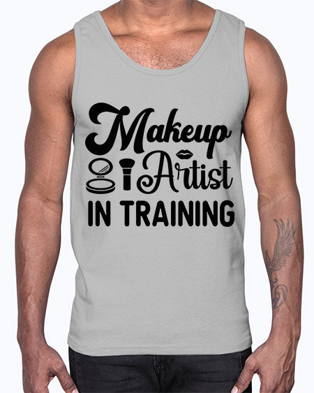 makeup artist in training 15#-makeup Cotton Tank