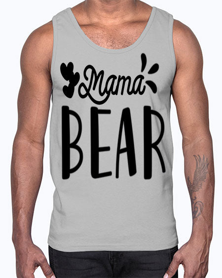 mama bear 171#- bears - animals- Cotton Tank