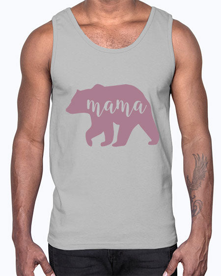 mama bear 175#- bears - animals- Cotton Tank