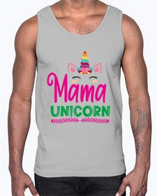 mama unicorn 291#- unicorn- Cotton Tank