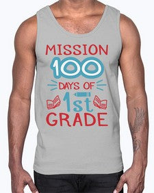 mission one hundred days of first grade 533#- first grade- Cotton Tank
