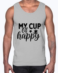 my cup of happy 1420#- tea- Cotton Tank