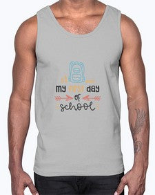 my first day of school 540#- first grade- Cotton Tank