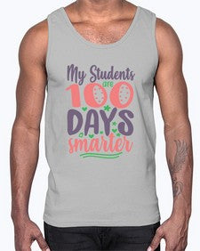 my student are one hundred days 542#- one hundred days- Cotton Tank