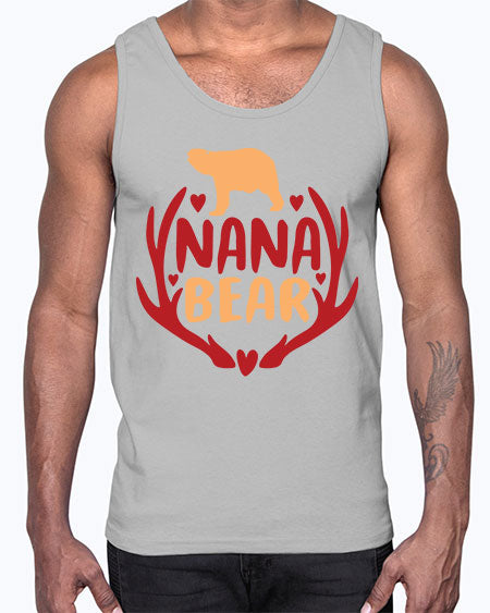nana bear 195#- bears - animals- Cotton Tank