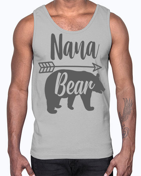nana bear 199#- bears - animals- Cotton Tank