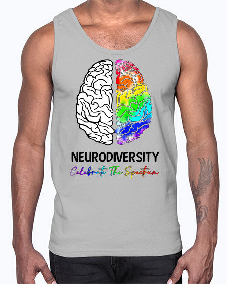 neurodiversity celebrate the specturm- autism- Cotton Tank