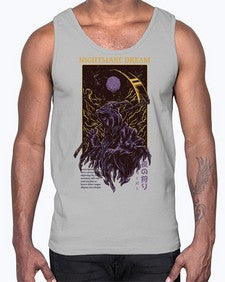 nightmare dream 954#- art pop art- Cotton Tank