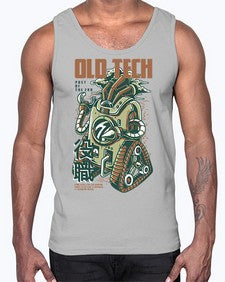old tech 967#- art pop art- Cotton Tank