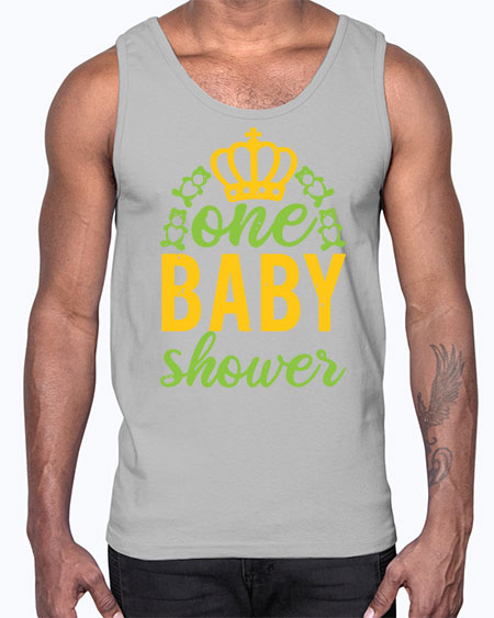 one baby shower Style 172#- baby shower- Cotton Tank
