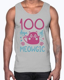 one hundred days of meowgic 570#- one hundred days- Cotton Tank