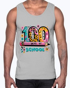 one hundred days of school lighting 573#- one hundred days- Cotton Tank