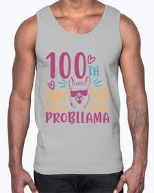 one hundredth day no probllama 597#- one hundred days- Cotton Tank