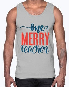 one merry teacher Style 327#- teacher- Cotton Tank