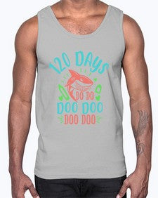 one twenty days shark doo doo 601#- one hundred days- Cotton Tank