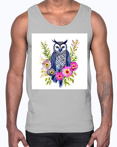 owl 20#- owl- Cotton Tank