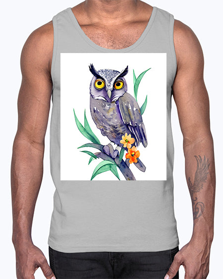 owl 28#- owl- Cotton Tank