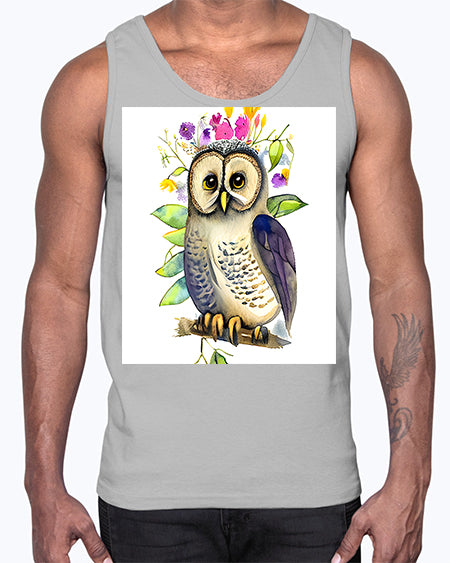 owl 30#- owl- Cotton Tank