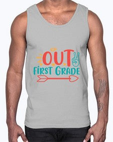 peace out first grade 623#- first grade- Cotton Tank