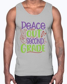 peace out second grade 640#- second grade- Cotton Tank