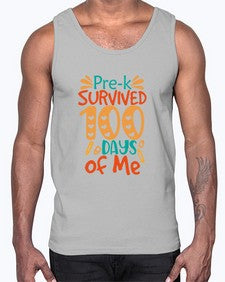 prek survived one hundred days of me 663#- one hundred days- Cotton Tank