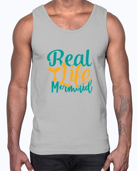 real life mermaid Style 80#- summer- Cotton Tank