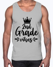 second Grade vibes 838#- second grade- Cotton Tank