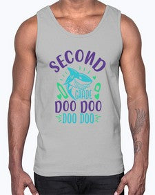 second grade doo doo 813#- second grade- Cotton Tank