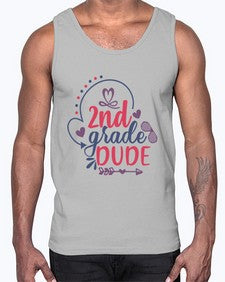 second grade dude 815#- second grade- Cotton Tank