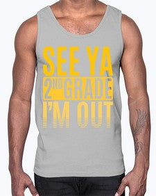 see ya second grade im out 843#- second grade- Cotton Tank