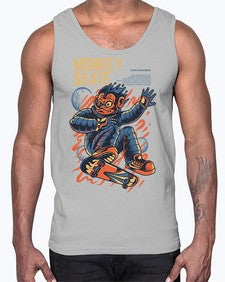 skate monkey ytbpr 1045#- art pop art- Cotton Tank
