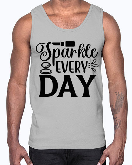 sparkle every day 18#-makeup Cotton Tank