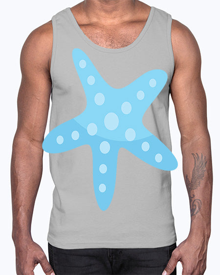 starfish 2#- shark-fish- Cotton Tank