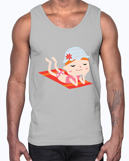 summer characters 59#- summer- Cotton Tank