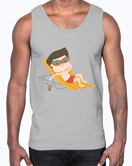 summer characters 62#- summer- Cotton Tank